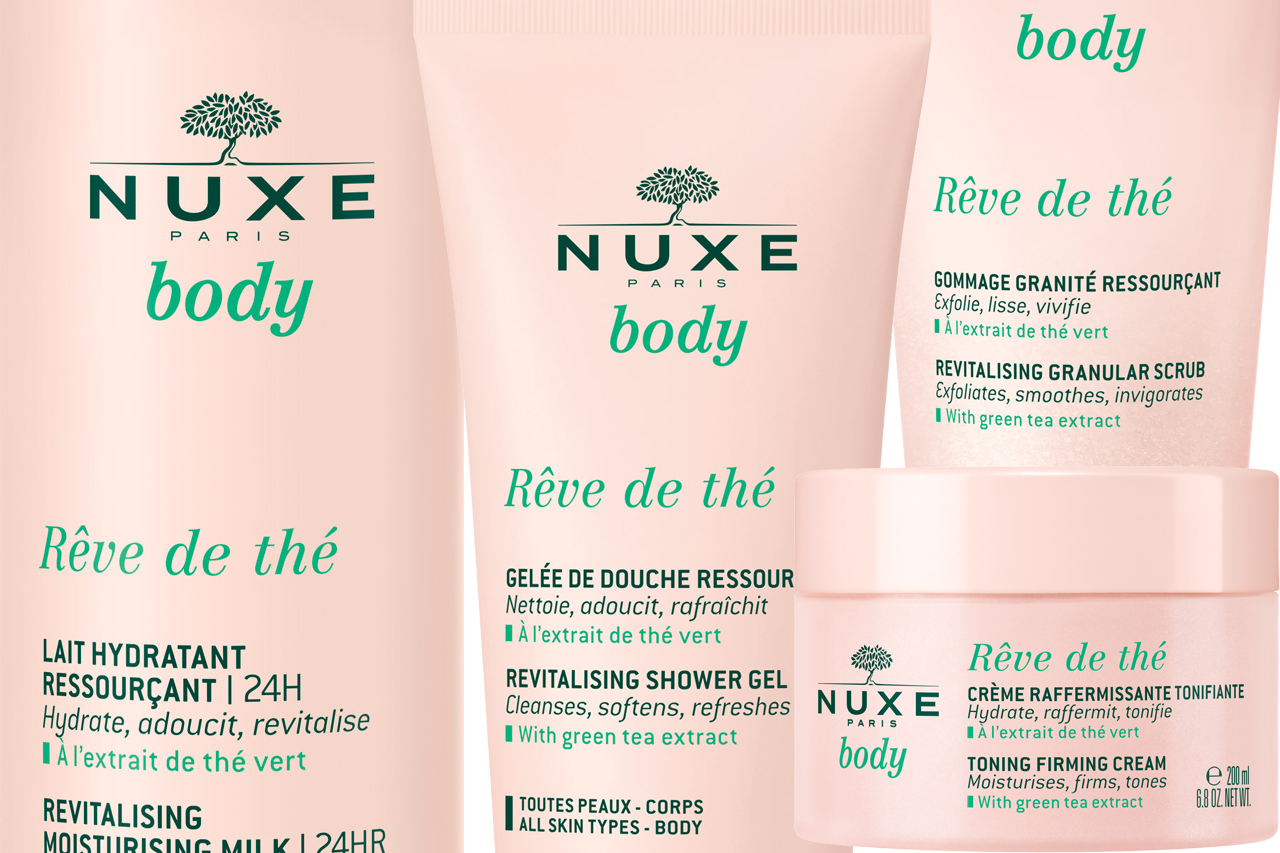 Freshness of green tea in the "Rêve de thé" line by Nuxe